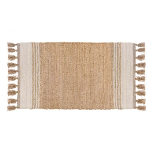 OZDOBNY DYWAN Z FRĘDZLAMI BOHO NATURALE XL Blanc MariClo' 