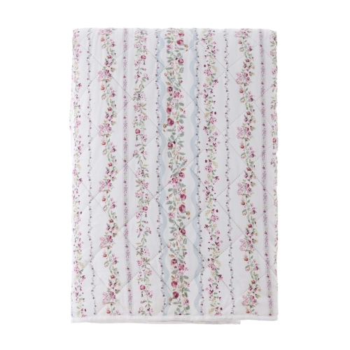 OZDOBNA NARZUTA HIVER FLEURI Roses XL Blanc MariClo' 