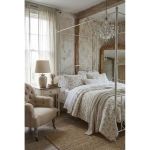 OZDOBNA NARZUTA HIVER FLEURI Creamy XL Blanc MariClo' 