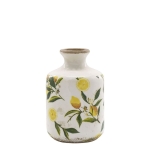 PROWANSALSKA CERAMICZNA BUTELKA Wazon Limone Chic Antique