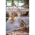 PROWANSALSKI BIEŻNIK SOFFIO COLLECTION W STYLU Brocante Blanc MariClo'