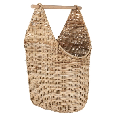 STOJAK NA PAPIER TOALETOWY Z KOSZEM Basket Rattan Ib Laursen 
