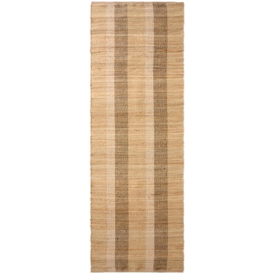 DYWAN NATURALNY Z JUTY I BAWEŁNY Rug Natural Black White Stripes Ib Laursen