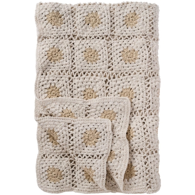 PROWANSALSKA NARZUTA W STYLU Brocante Cream Natural Flowers Ib Laursen 