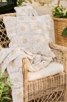 PROWANSALSKA NARZUTA W STYLU Brocante Cream Natural Flowers Ib Laursen 