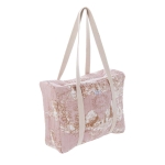 TORBA Z NADRUKIEM TOILE DU BORGO ROSA Blanc MariClo' 