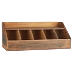 DREWNIANY POJEMNIK NA SZTUĆCE UNIQUE W STYLU Vintage Rustic Ib Laursen