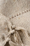 NARZUTA POJEDYNCZA Z FRĘDZLAMI KREMOWA Cream Rustic Style 1 Ib Laursen 