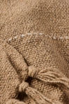 NARZUTA DWUOSOBOWA Z FRĘDZLAMI BRĄZOWA Brown Rustic Style 2 Ib Laursen 