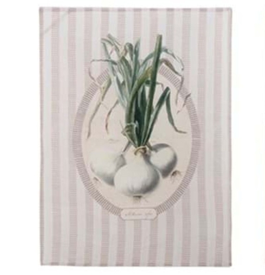 OZDOBNY RĘCZNIK KUCHENNY Cebula Green Onion Rustic Styl Blanc MariClo' 