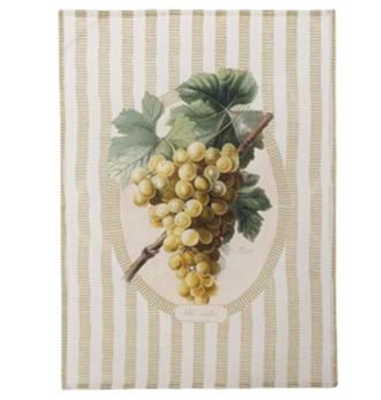 OZDOBNY RĘCZNIK KUCHENNY Winogrona Grapes Rustic Styl Blanc MariClo' 