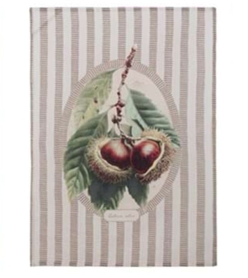 OZDOBNY RĘCZNIK KUCHENNY Kasztany Chestnuts Rustic Styl Blanc MariClo'