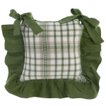 PODUSZKA NA KRZESŁO Z FALBANĄ FORESTA NOBILE Rustic Style Blanc MariClo'