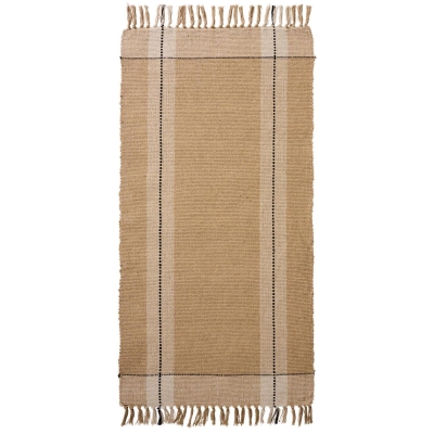 OZDOBNY DYWAN BAWEŁNIANY RUSTIC Cream Beige Black Ib Laursen 