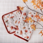 RĘCZNIK KUCHENNY Z MOTYWEM GRZYBÓW I LIŚCI Mushrooms Leaves Clayre & Eef  