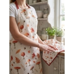 RĘCZNIK KUCHENNY Z MOTYWEM GRZYBÓW I LIŚCI Mushrooms Leaves Clayre & Eef  