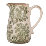 PROWANSALSKI DZBANEK CERAMICZNY Flowers Green Clayre & Eef 