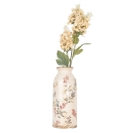 PROWANSALSKI CERAMICZNY WAZON Butelka Beige Flowers Clayre & Eef