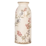 PROWANSALSKI CERAMICZNY WAZON Butelka Beige Flowers Clayre & Eef