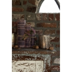VINTAGE PUDEŁKA KSIĄŻKI OZDOBNE Brocante Brown Style Clayre & Eef 