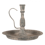 ROMANTYCZNY METALOWY ŚWIECZNIK Rustic Grey 1 Clayre & Eef
