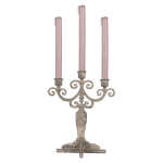 FRANCUSKI ŚWIECZNIK METALOWY NA 3 ŚWIECE Rustic Style XL Clayre & Eef 