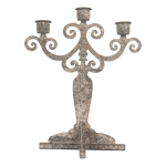 FRANCUSKI ŚWIECZNIK METALOWY NA 3 ŚWIECE Rustic Style XL Clayre & Eef 
