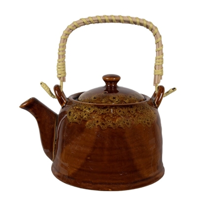 DZBANEK CERAMICZNY DO HERBATY Retro Vintage Brown Clayre & Eef  